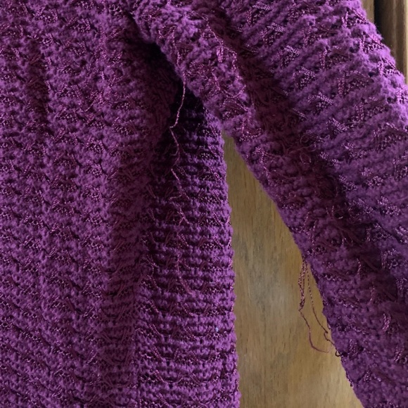 Cranberry Ruffled Cardigan - Picture 5 of 5
